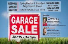 Annual Albany Spring Meadow and Brookfield Neighborhood Garage Sale