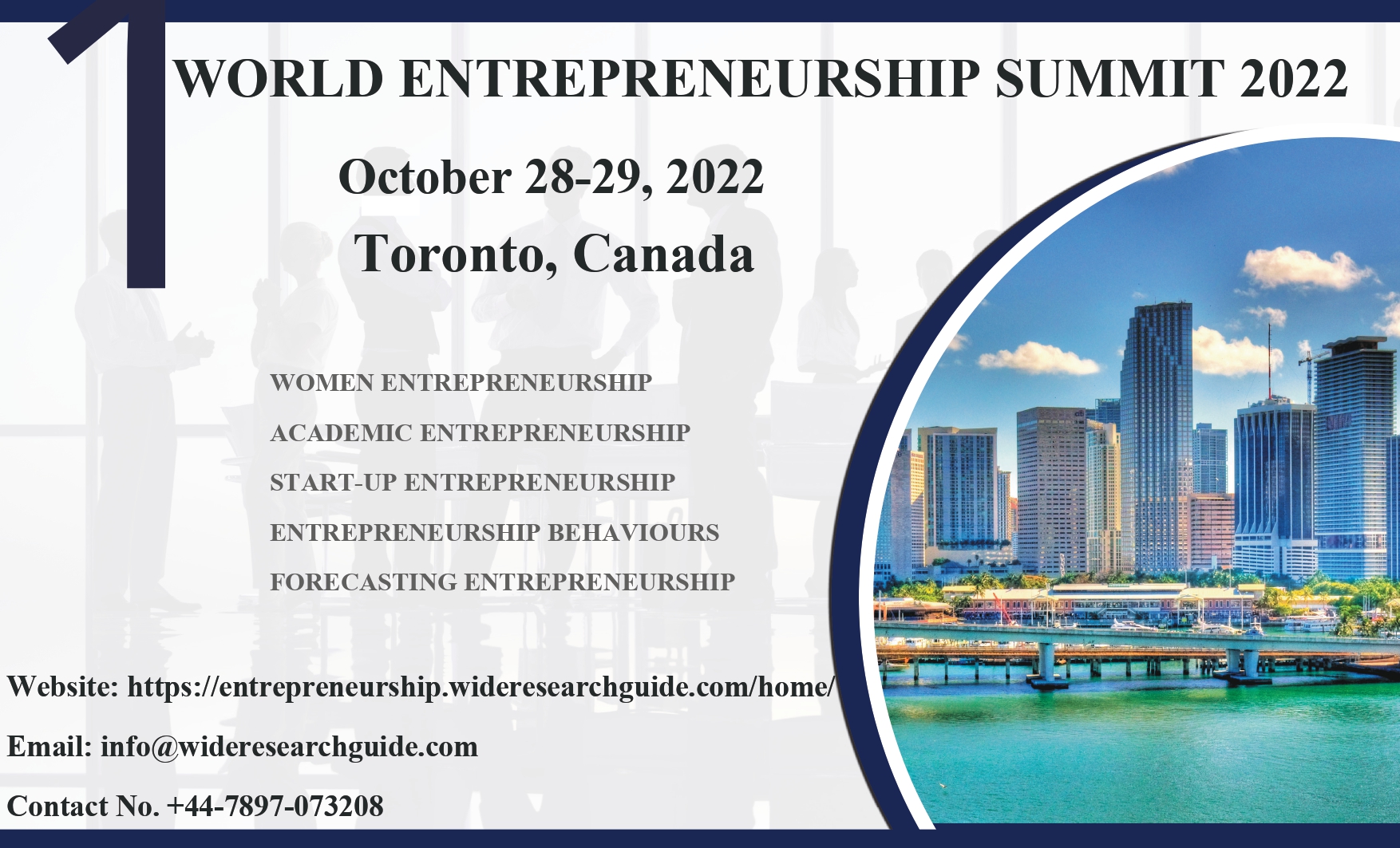 World Entrepreneurship Summit 2022, Canada, Ontario, Canada