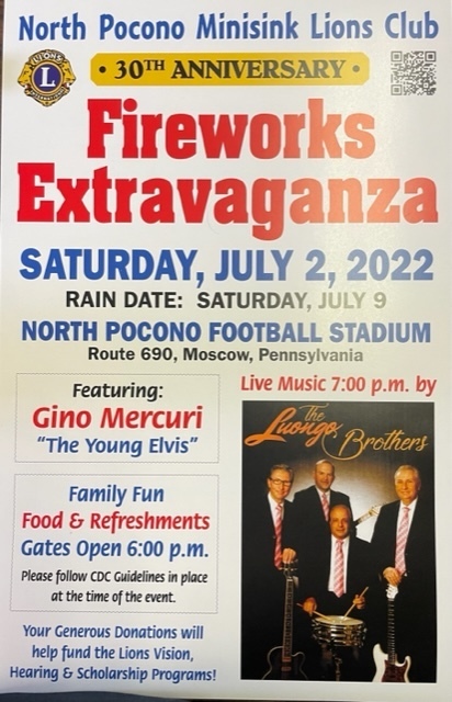 North Pocono Fireworks Saturday July 2nd, Moscow, Pennsylvania, United States