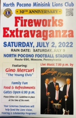 North Pocono Fireworks Saturday July 2nd