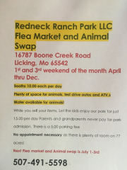 Redneck Ranch Park Flea Market & Animal Swap