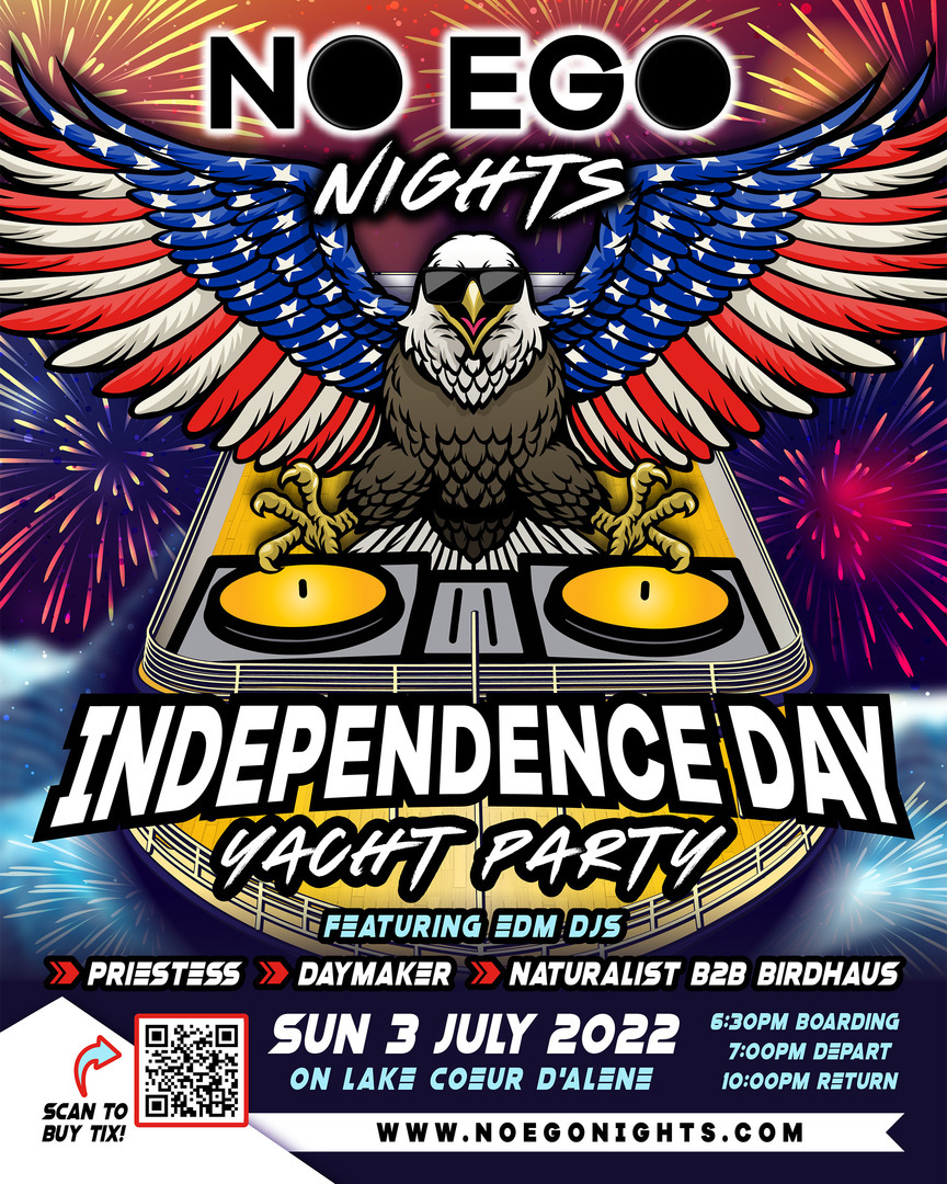 No Ego Nights Independence Day Yacht Party!, Coeur d'Alene, Idaho, United States