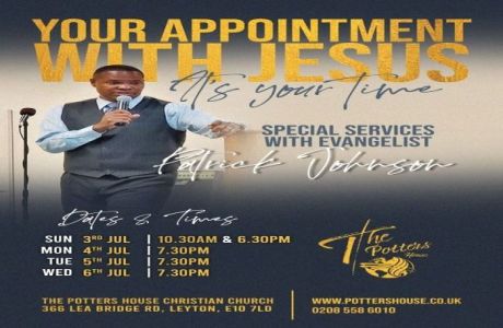 YOUR APPOINTMENT WITH JESUS, London, England, United Kingdom