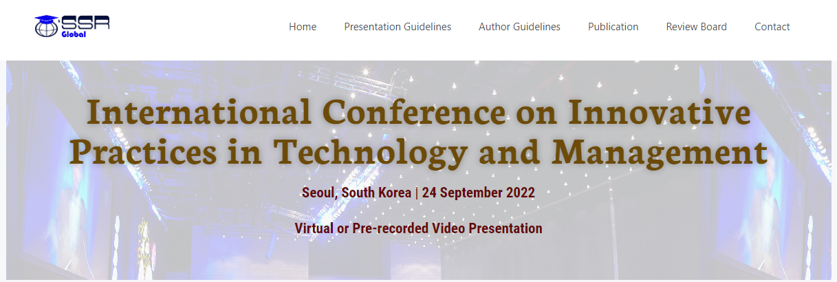 ICIPTM-International Conference on Innovative Practices in Technology and Management | Scopus & WoS Indexed, Online Event