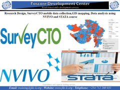 Research Design, SurveyCTO mobile data collection,GIS mapping, Data analysis using NVIVO and STATA c