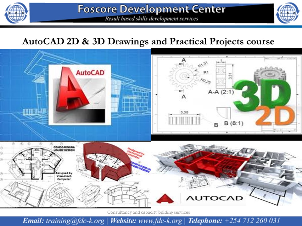 AutoCAD 2D & 3D Drawings and Practical Projects course, Nairobi, Nairobi County,Nairobi,Kenya