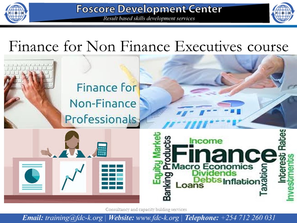 Finance for Non Finance Executives course, Nairobi, Nairobi County,Nairobi,Kenya