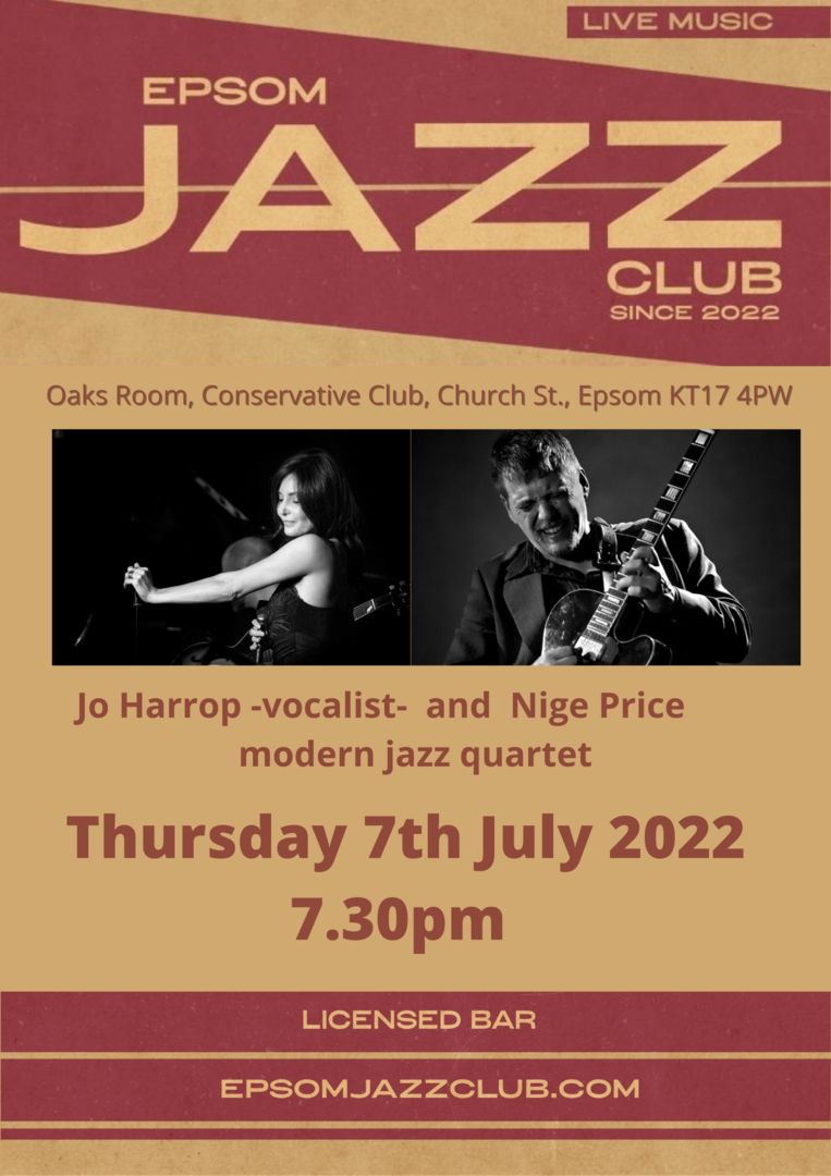 Epsom Jazz Club 7th July, Epsom, Surrey,England,United Kingdom