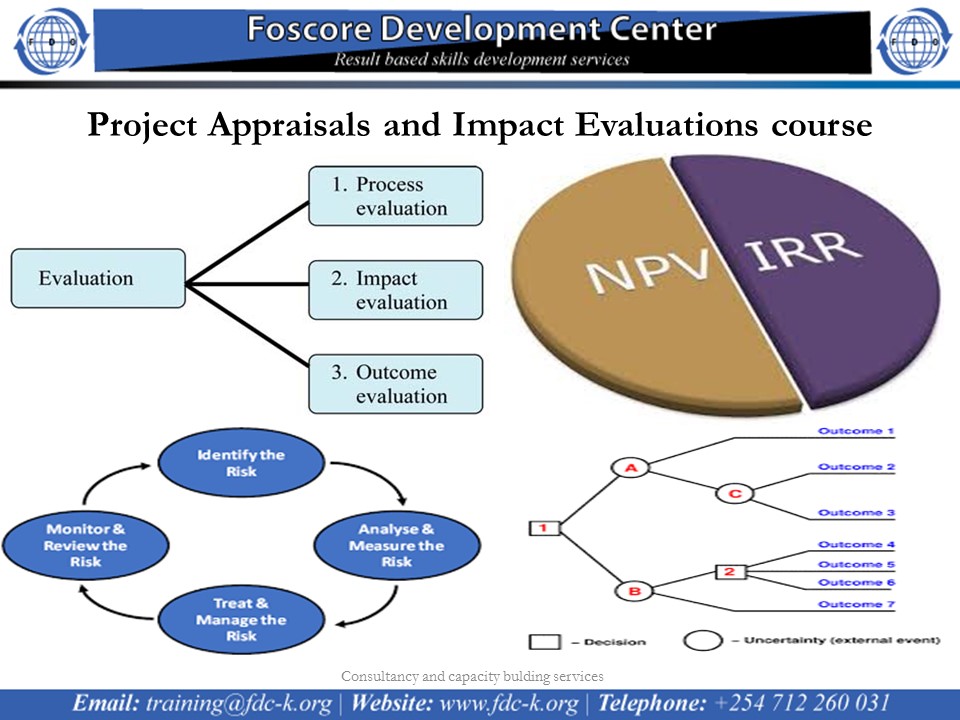 Project Appraisals and Impact Evaluations course, Nairobi, Nairobi County,Nairobi,Kenya