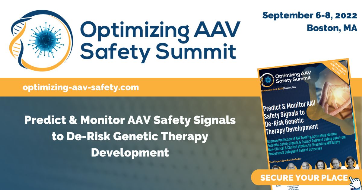 Optimizing AAV Safety Summit, Boston, Massachusetts, United States