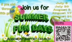 Summer Fun Days for Kids!