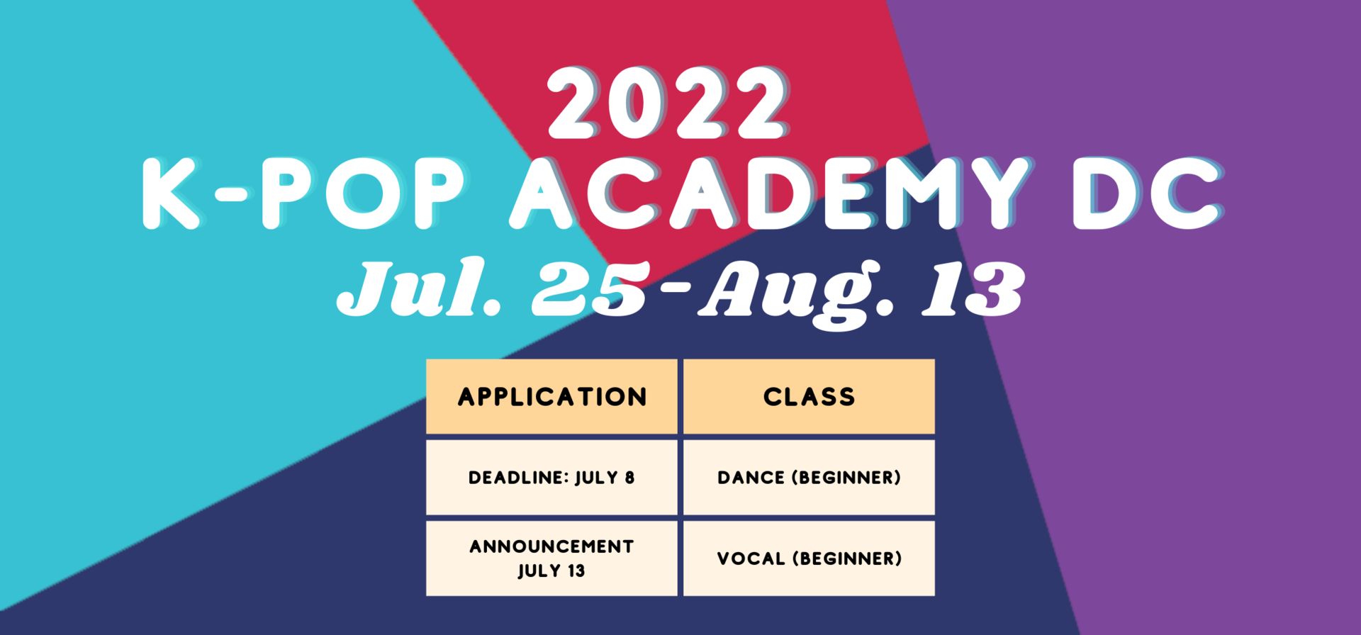 2022 K-Pop Academy DC, Washington,Washington, D.C,United States