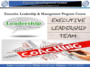 Executive Leadership & Management Program Course, Nairobi, Nairobi County,Nairobi,Kenya