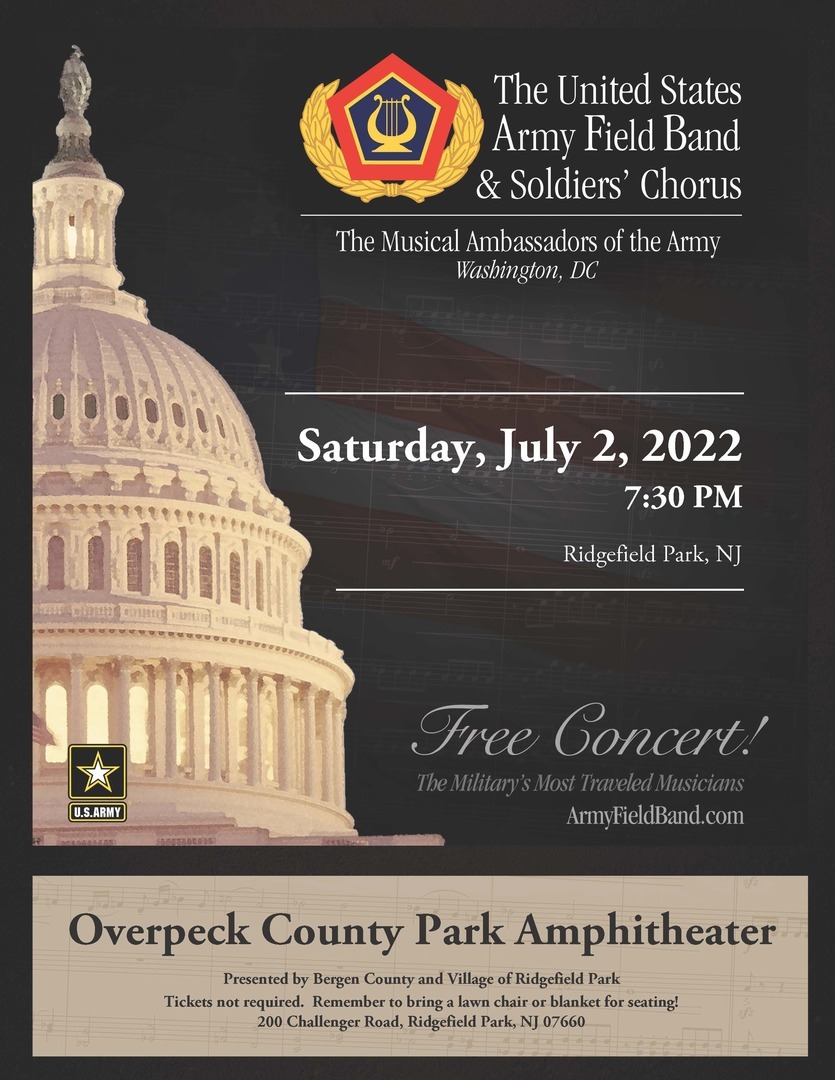 The United States Army Field Band & Soldiers' Chorus in Concert, Ridgefield Park, New Jersey, United States