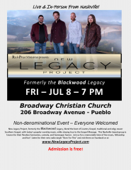 LIVE CONCERT WITH NEW LEGACY, NASHVILLE-BASED MEN'S VOCAL BAND