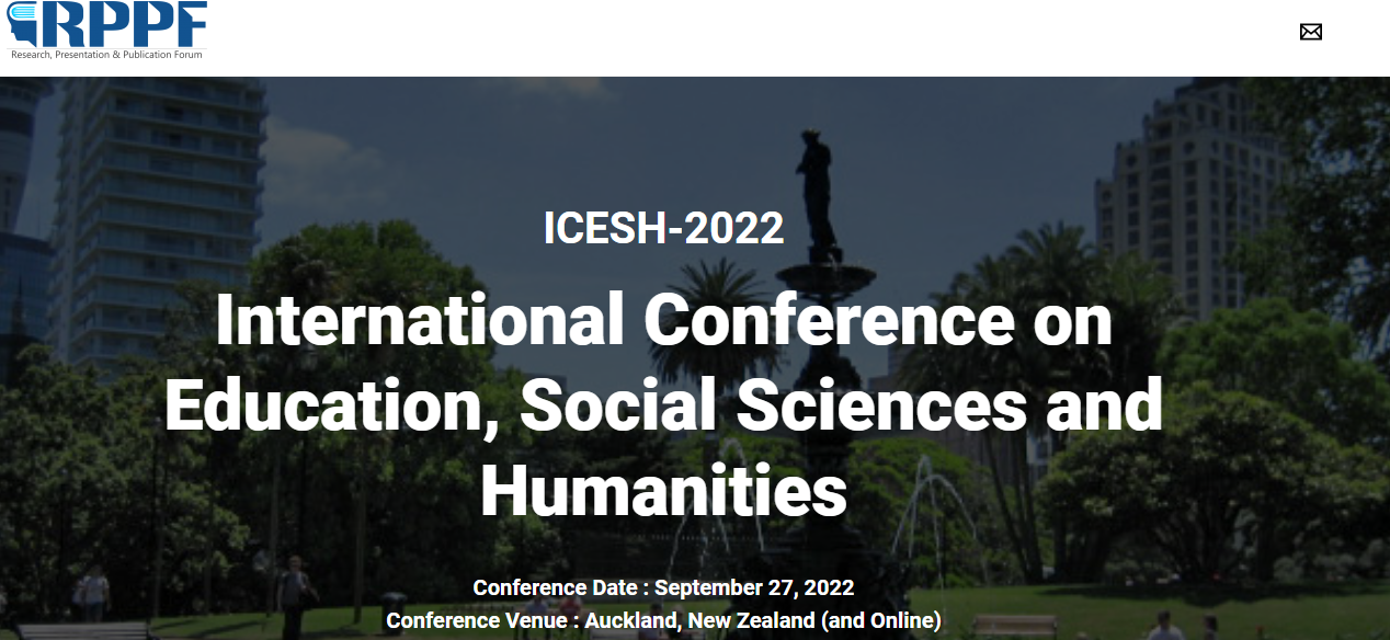 [Virtual] International Conference on Education, Social Sciences and Humanities, Online Event