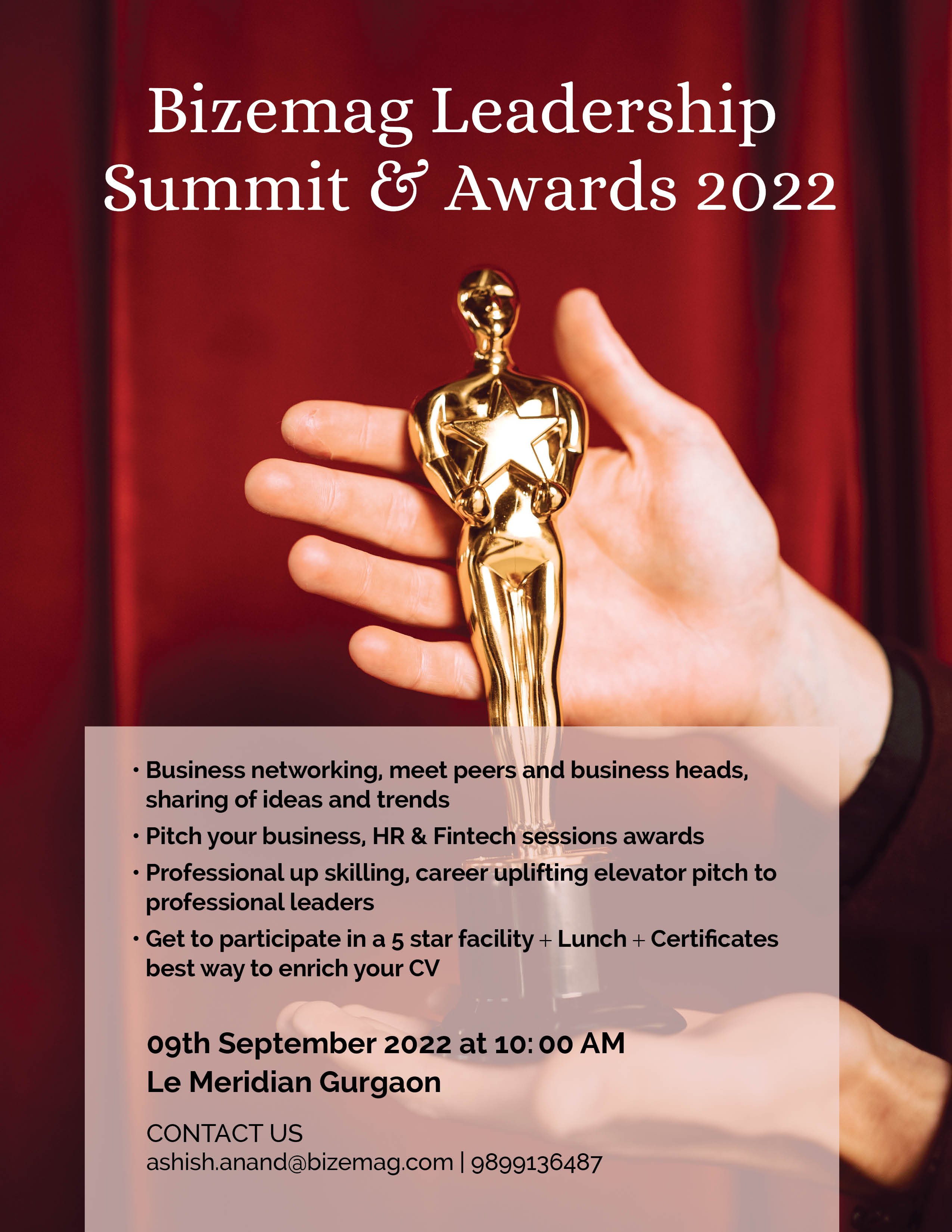 Bizemag Leadership Summit & Awards 2022, Gurgaon, Haryana, India