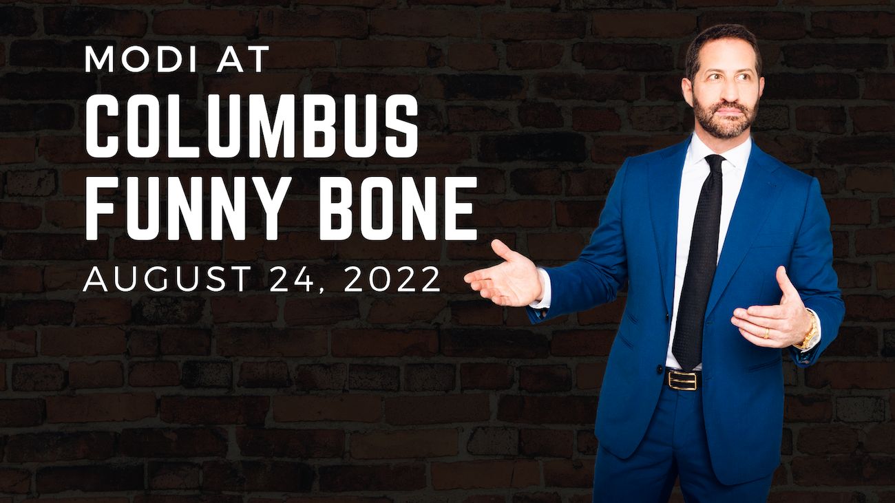 Comedian Modi at Columbus Funny Bone, Columbus, Ohio, United States