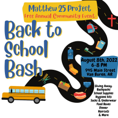 Matthew 25 Project Back to School Giveaway August 8th 6-8PM