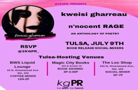 kweisi gharreau's Debut Book Release Social-Mixers in Tulsa, Tulsa, Oklahoma, United States