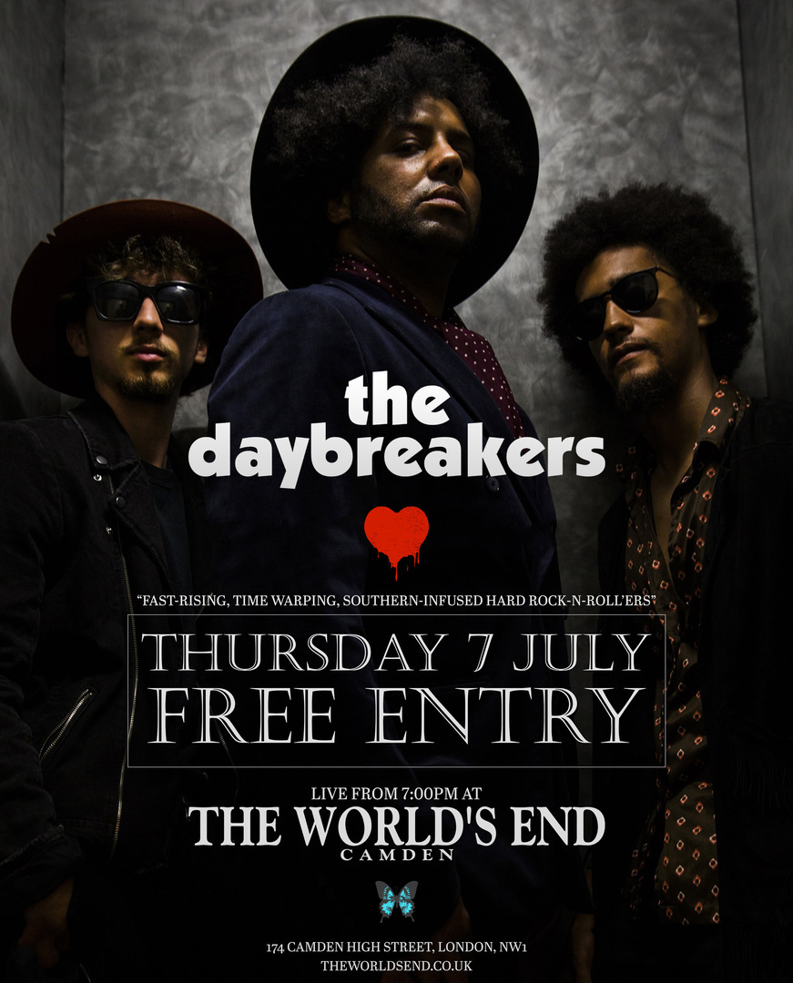 The Daybreakers - FREE ENTRY at The World's End Camden, Greater London, England, United Kingdom