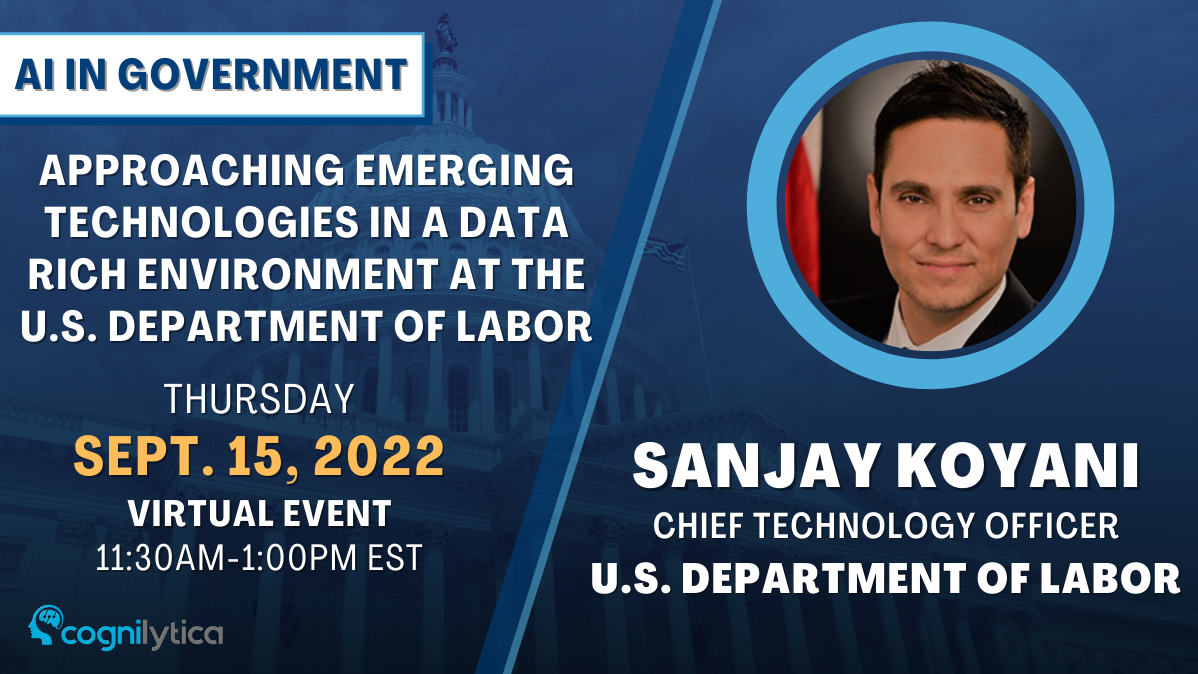 Approaching Emerging Technologies in a Data Rich Environment at the U.S. Department of Labor, Online Event