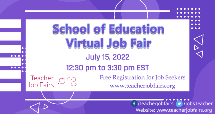 School of Education Virtual Fair, Online Event
