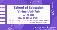 School of Education Virtual Fair