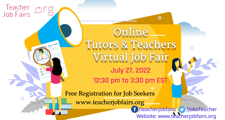 Online Tutors and Teachers Virtual Job Fair, Online Event