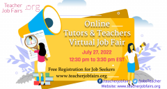 Online Tutors and Teachers Virtual Job Fair