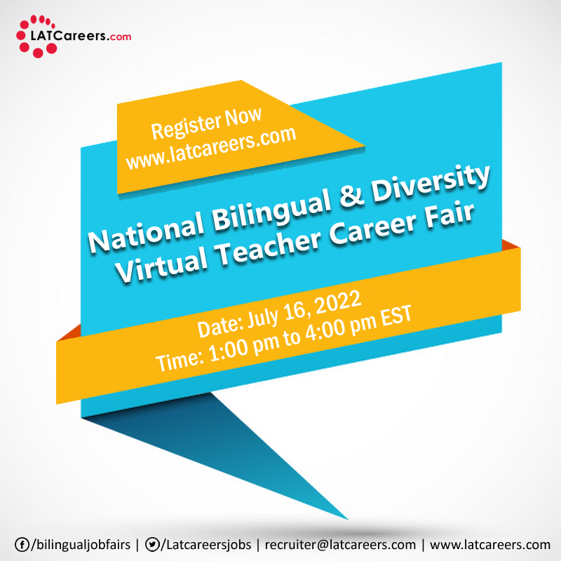 National Bilingual & Diversity Virtual Teacher Job Fair, Online Event