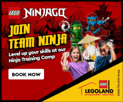 NINJAGO: Join Team Ninja from July 18-August 14 at LEGOLAND Discovery Center Bay Area!