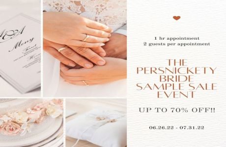 The Persnickety Bride - Off the RACK Sale Event going on through July 26th!, Newtown, Connecticut, United States