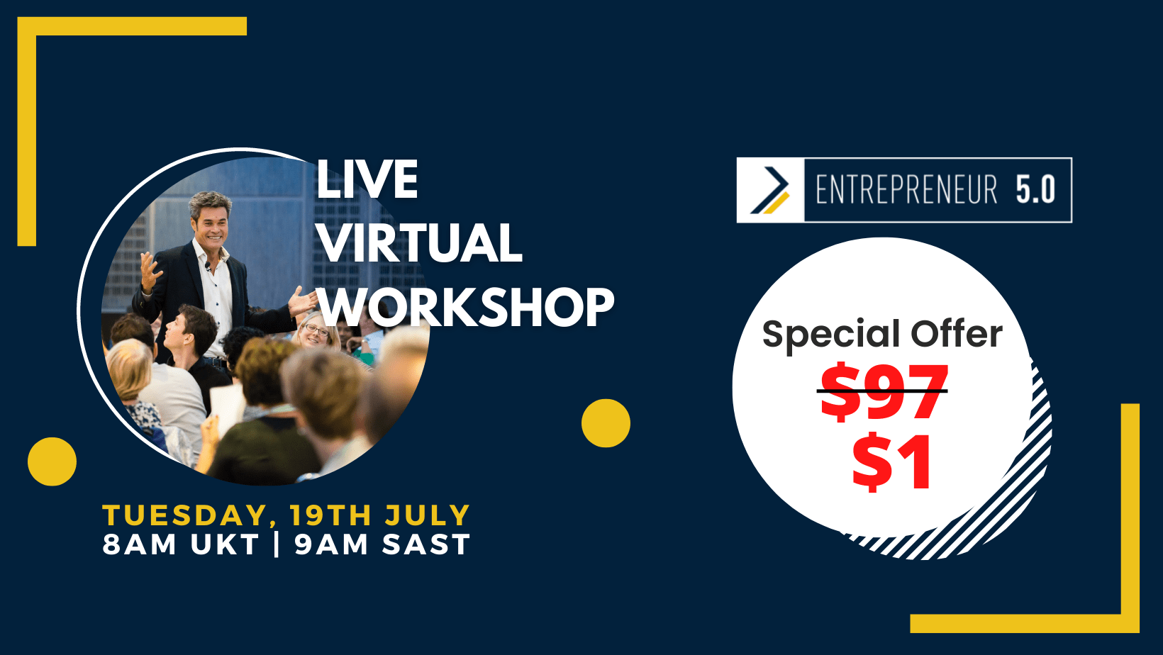 ENTREPRENEUR 5.0 WORKSHOP, Online Event