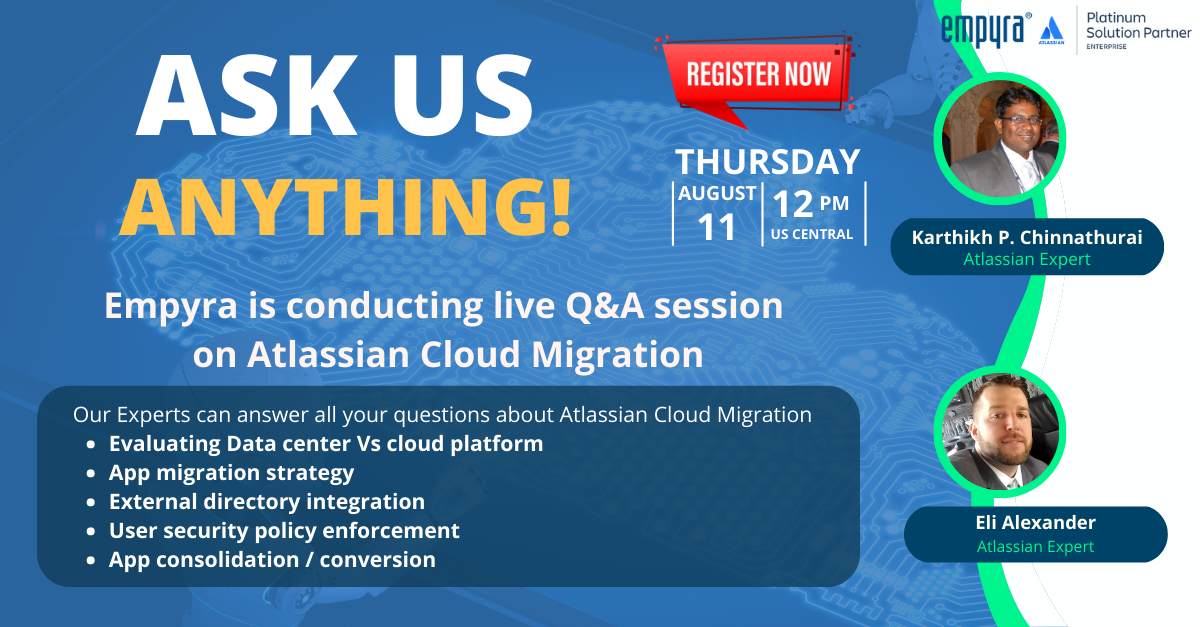 Live Q&A session on Atlassian Cloud Migration, Online Event