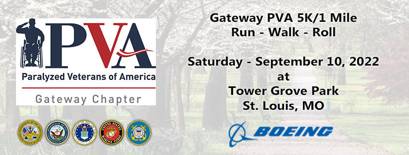 4th Annual Gateway PVA 5K/1 Mile Run - Walk - Roll, Saint Louis, Missouri, United States