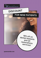 Gentle Dental in Queens offers a discount.