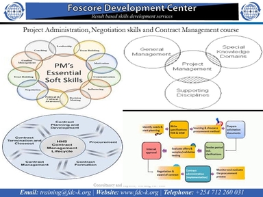 Project Administration, Negotiation skills and Contract Management course, Nairobi, Nairobi County,Nairobi,Kenya