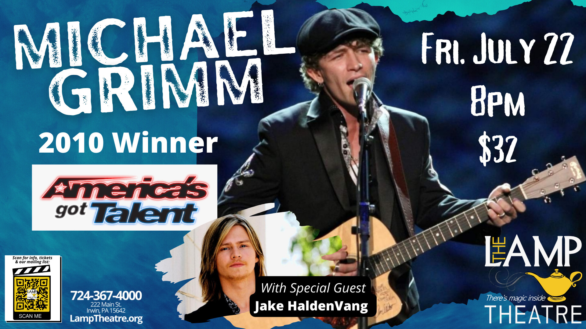 Michael Grimm w/special guest Jake HaldenVang, Irwin, Pennsylvania, United States