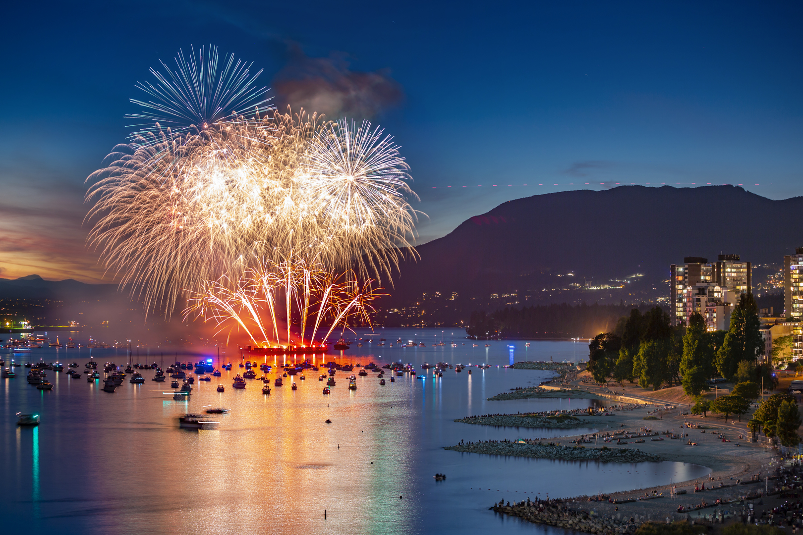 FIREWORKS and SUNSET CRUISE VANCOUVER - CELEBRATION OF LIGHT, Vancouver, British Columbia, Canada