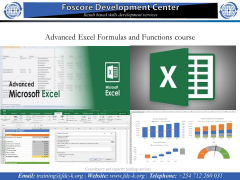 Advanced Excel Formulas and Functions course