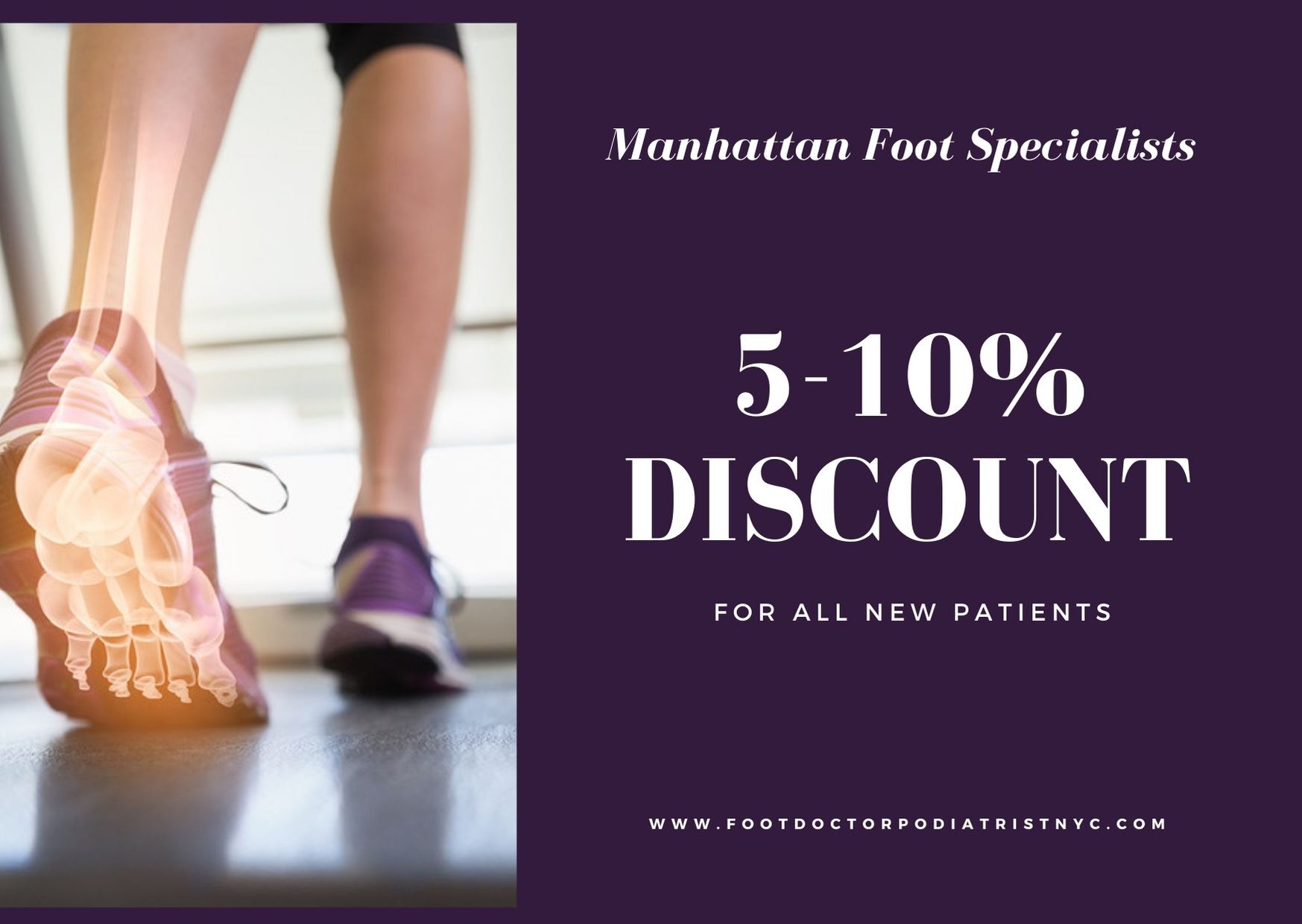 Manhattan Foot Specialists offers a discount., New York, United States