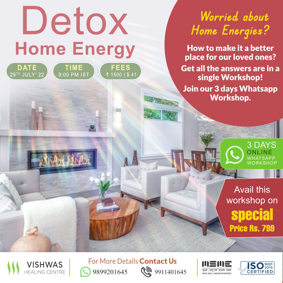 Detox Home Energy WhatsApp Workshop, Online Event