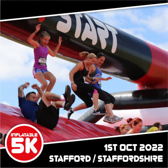 Inflatable 5K Stafford 2022, Stafford, England, United Kingdom