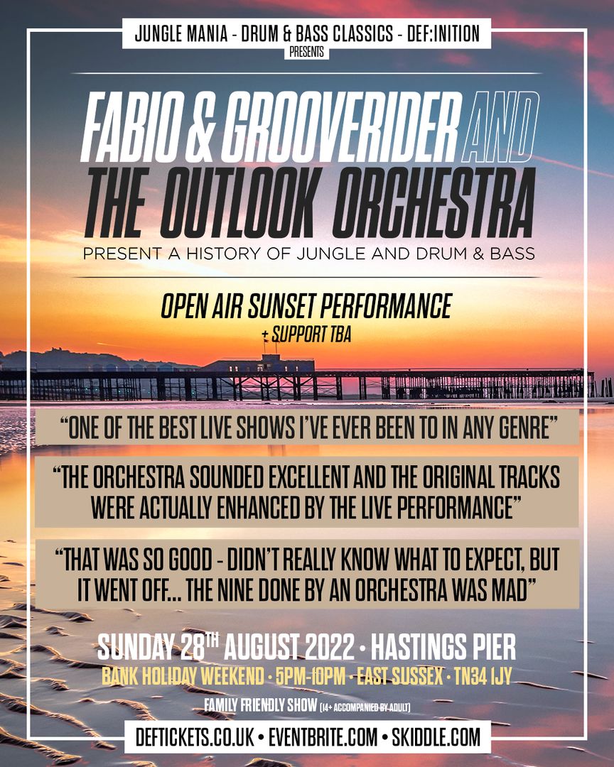 Fabio & Grooverider and The Outlook Outlook Orchestra, East Sussex, England, United Kingdom