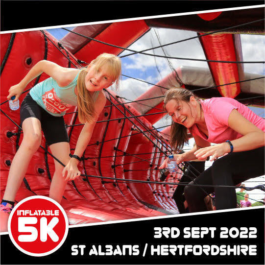 Inflatable 5K St. Albans 2022, Hertfordshire, England, United Kingdom