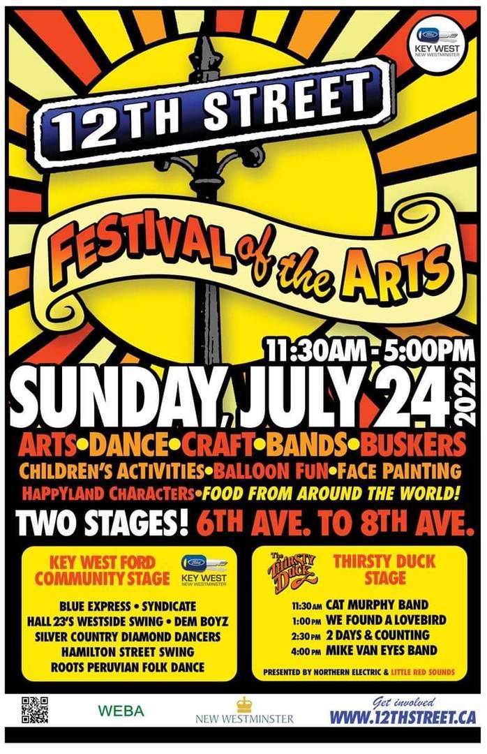 12th Street Festival of the Arts July 24th, 2022 New Westminster, New Westminster, British Columbia, Canada