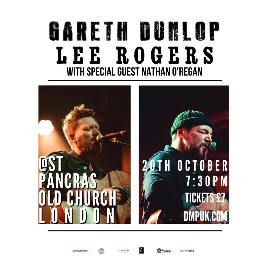 Gareth Dunlop and Lee Rogers at St. Pancras Old Church - London, London, England, United Kingdom