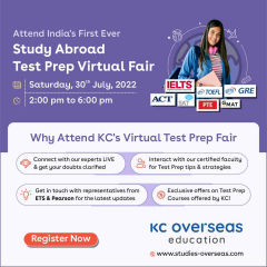 KC Overseas Education -  Virtual Fair for Studies Abroad Test Prep