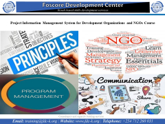 Project Information Management System for Development Organizations and NGOs Course